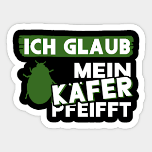 Lustiger Kaefer Tier Spruch Insekt Entomologie Sticker